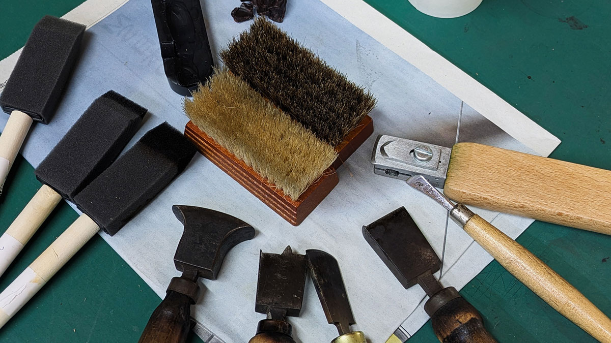 作業画像 靴道具 コテ