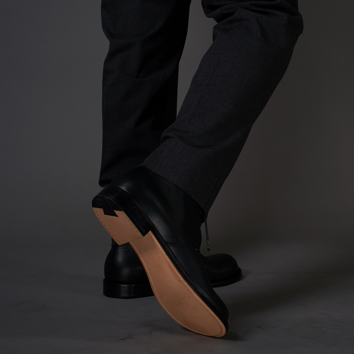 VIBRAM ハーフラバー オプション。滑り止めと耐久性の向上。