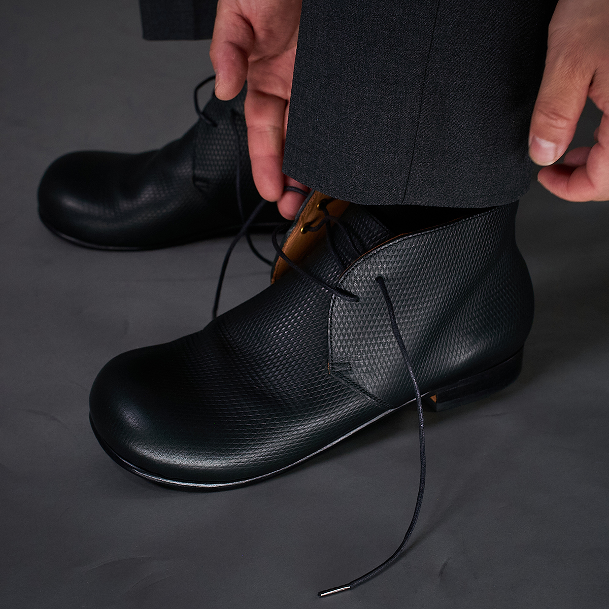 VIBRAM ハーフラバー オプション。滑り止めと耐久性の向上。